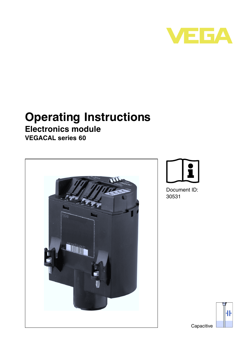 VEGA VEGACAL series 60 User Manual | 16 pages