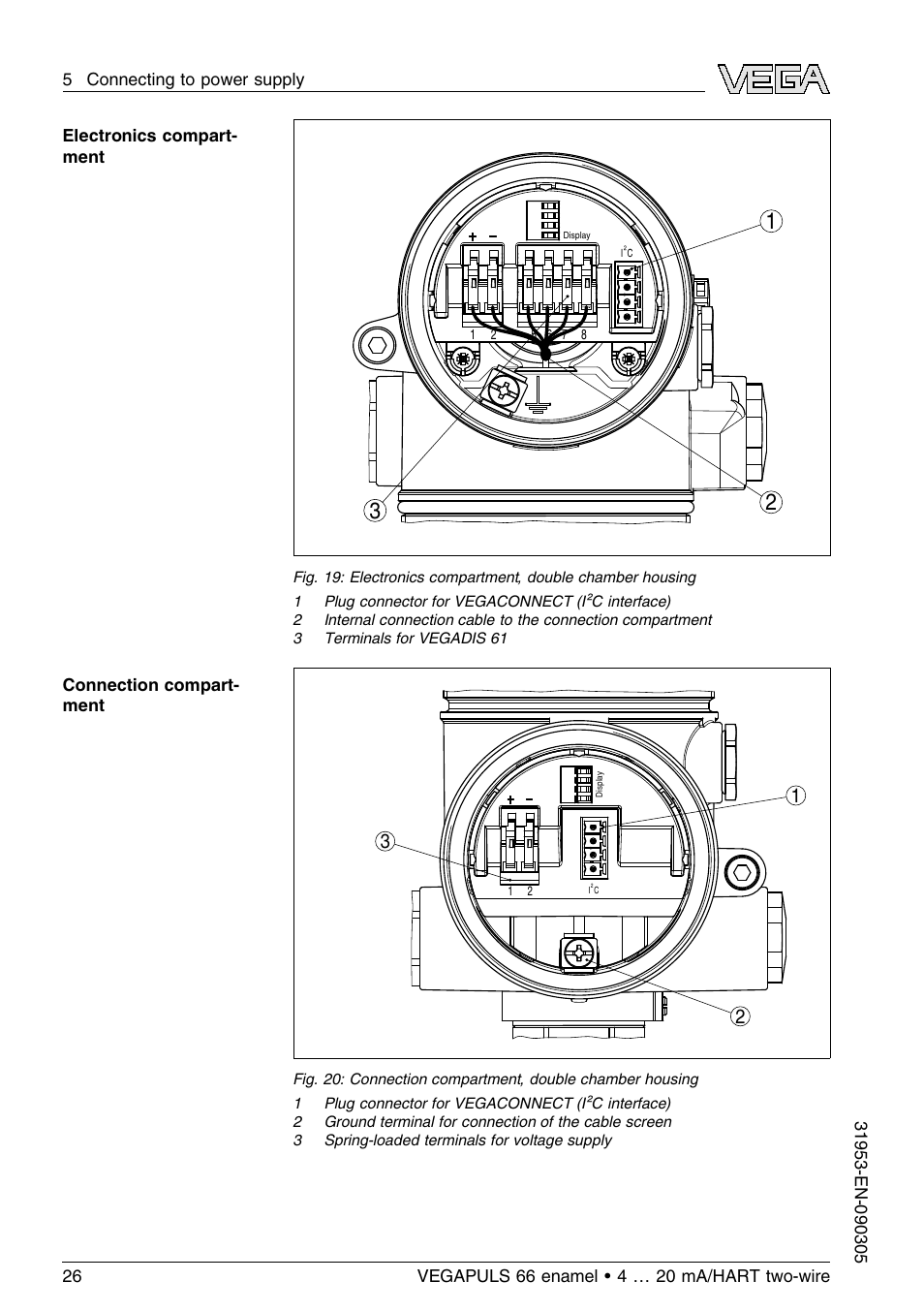 VEGA VEGAPULS 66 (≥ 2.0.0 - ≤ 3.8) enamel 4 … 20 mA_HART two-wire User Manual | Page 26 / 64