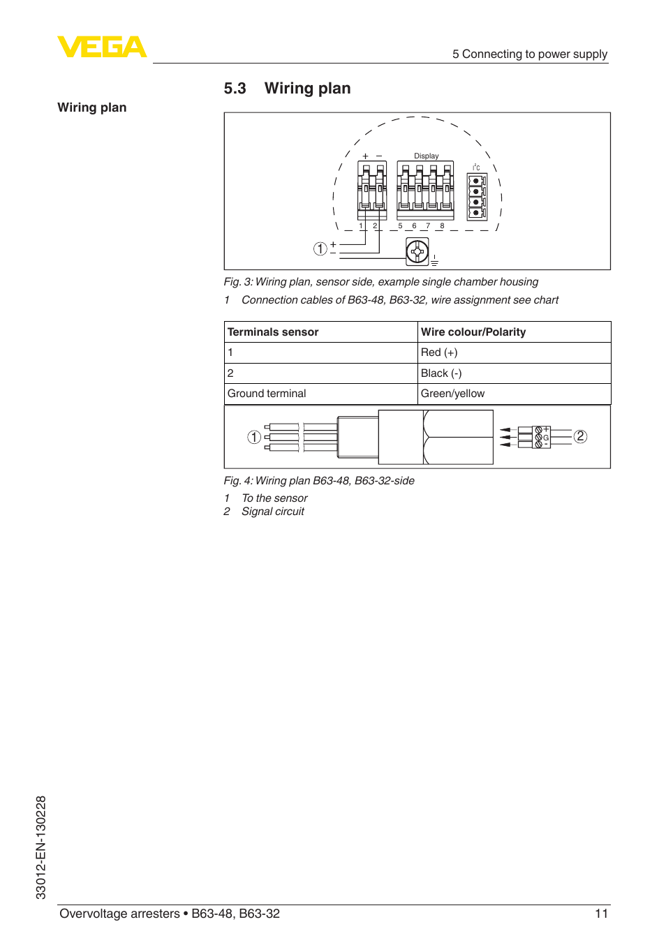 3 wiring plan | VEGA B63-32 User Manual | Page 11 / 16