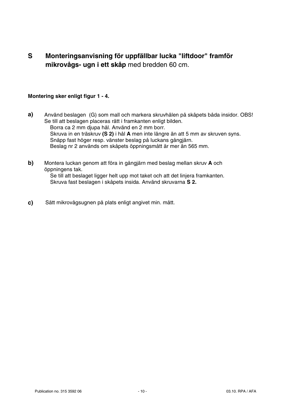 ELECTROLUX ARTHUR MARTIN LDMPM 45 MR User Manual | Page 10 / 11