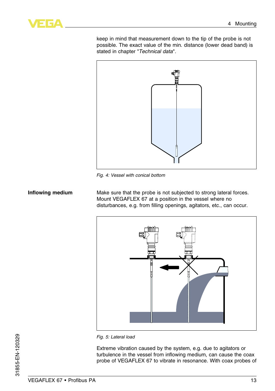 VEGA VEGAFLEX 67 (-40…+150°C) Profibus PA User Manual | Page 13 / 64