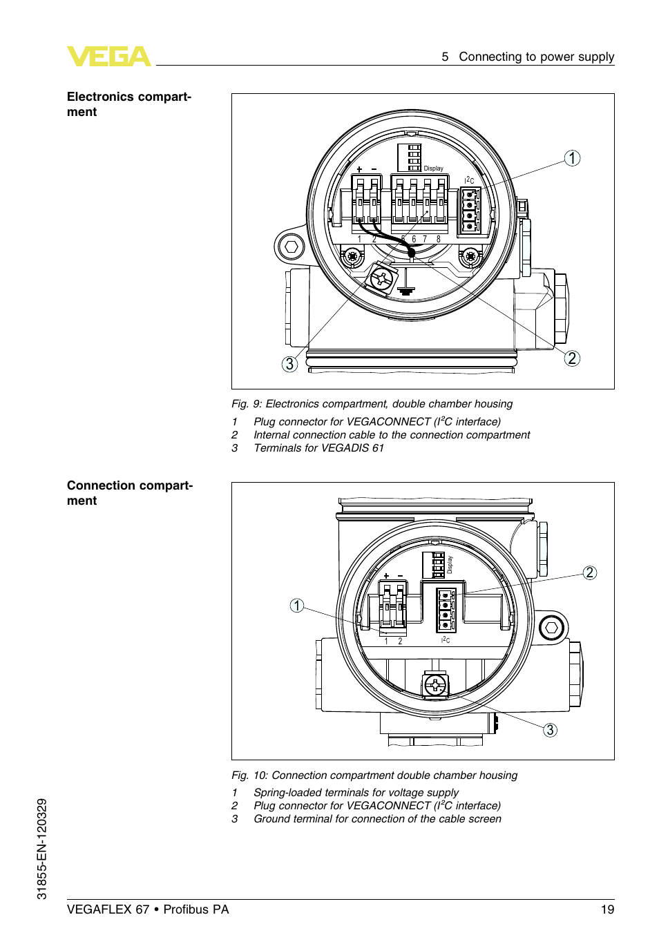 VEGA VEGAFLEX 67 (-40…+150°C) Profibus PA User Manual | Page 19 / 64