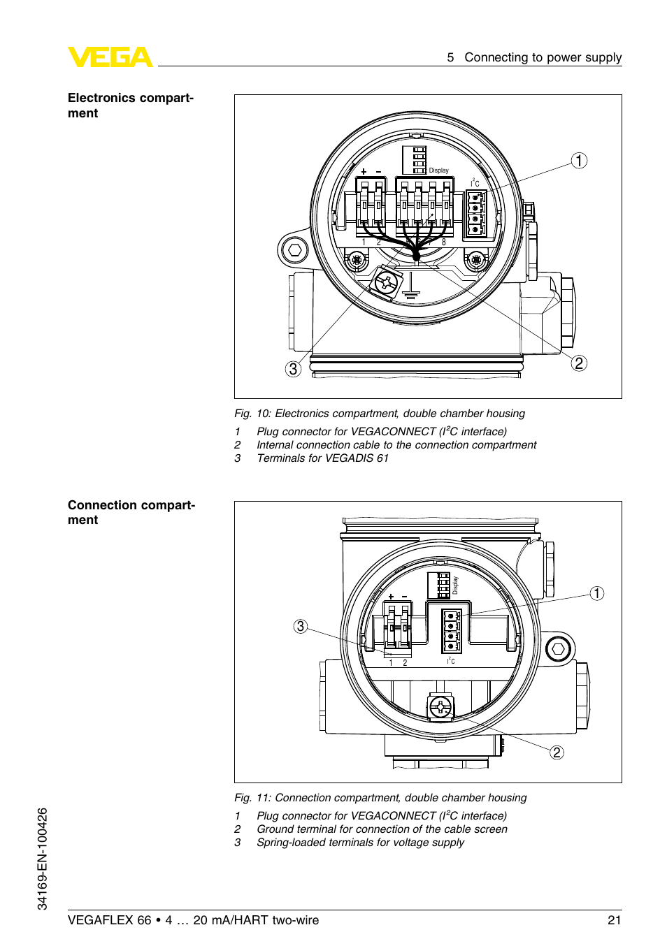 VEGA VEGAFLEX 66 (-20…+250°C) 4 … 20 mA_HART two-wire User Manual | Page 21 / 64