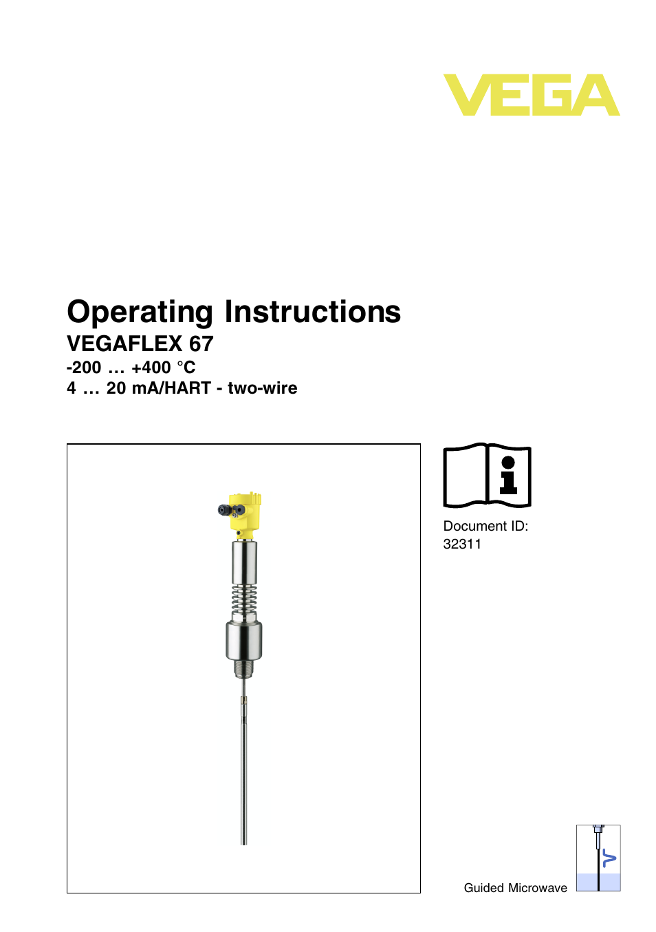 VEGA VEGAFLEX 67 (-200…+400°C) 4 … 20 mA_HART two-wire User Manual | 64 pages