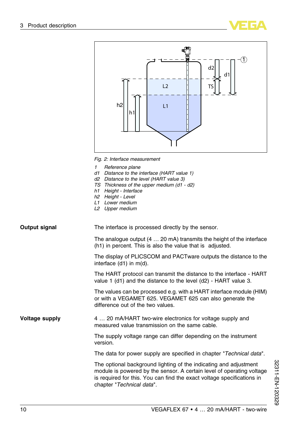 VEGA VEGAFLEX 67 (-200…+400°C) 4 … 20 mA_HART two-wire User Manual | Page 10 / 64