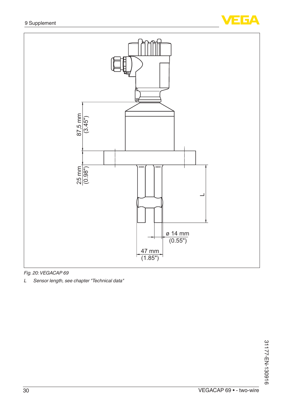 VEGA VEGACAP 69 - two-wire User Manual | Page 30 / 32