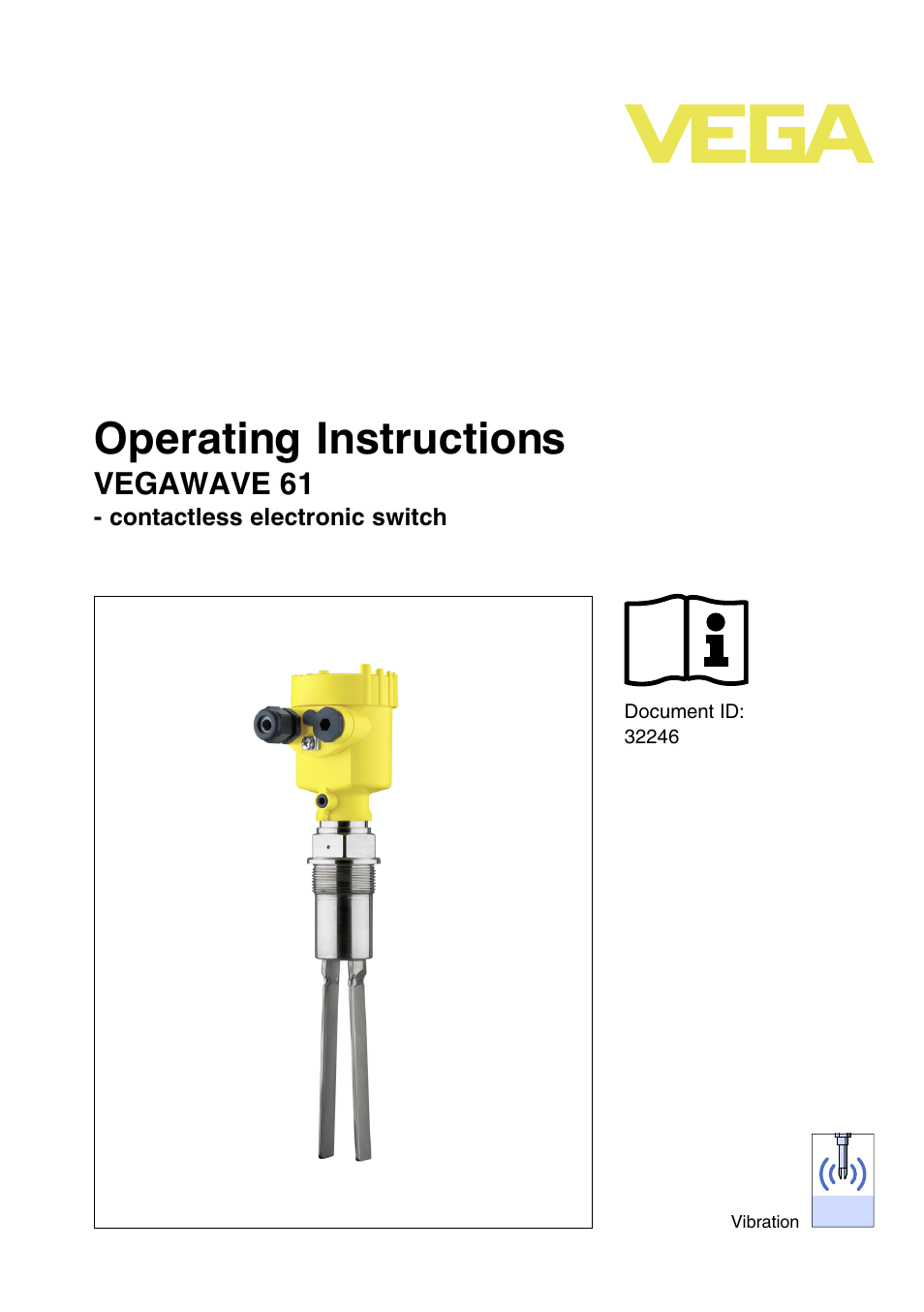 VEGA VEGAWAVE 61 - contactless electronic switch User Manual | 36 pages