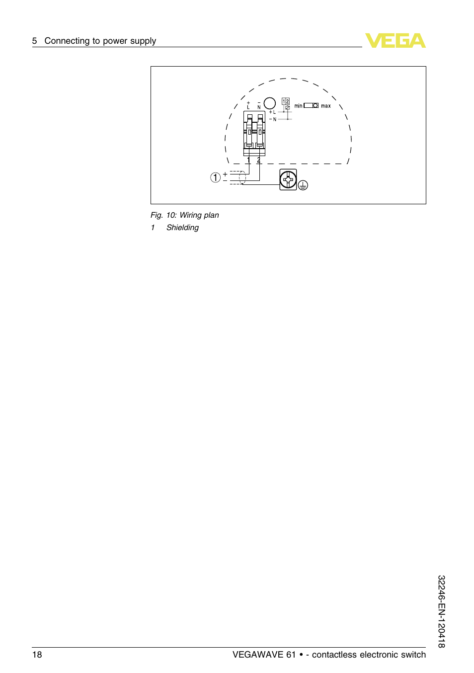 VEGA VEGAWAVE 61 - contactless electronic switch User Manual | Page 18 / 36