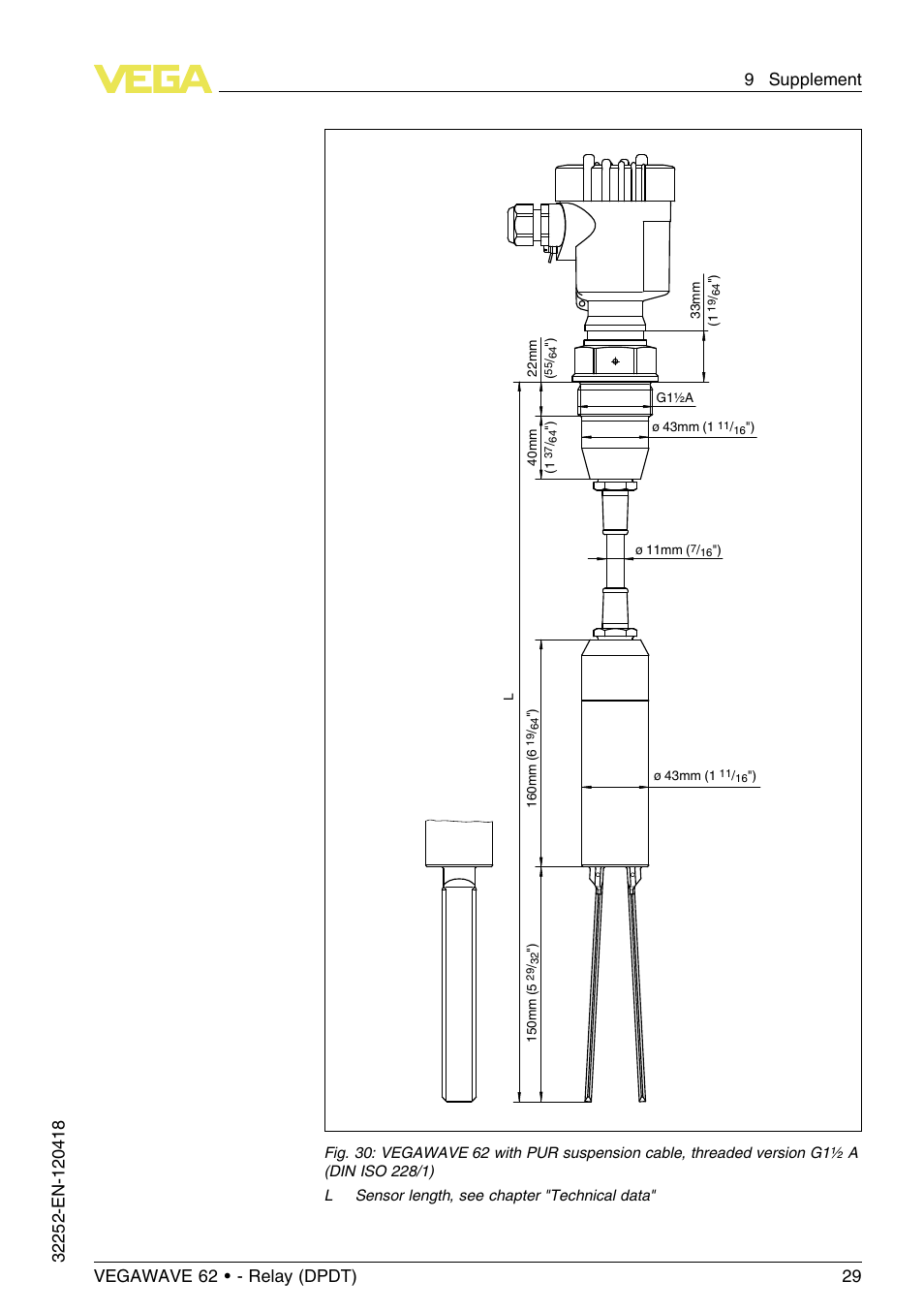 VEGA VEGAWAVE 62 - Relay (DPDT) User Manual | Page 29 / 32