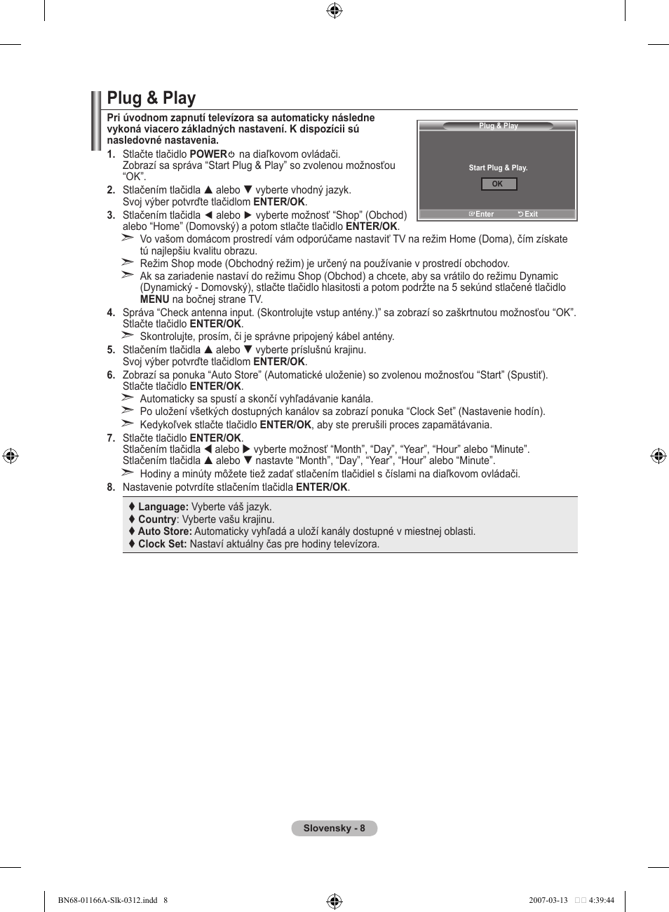 Plug & play | Samsung LE32R8 User Manual | Page 472 / 559