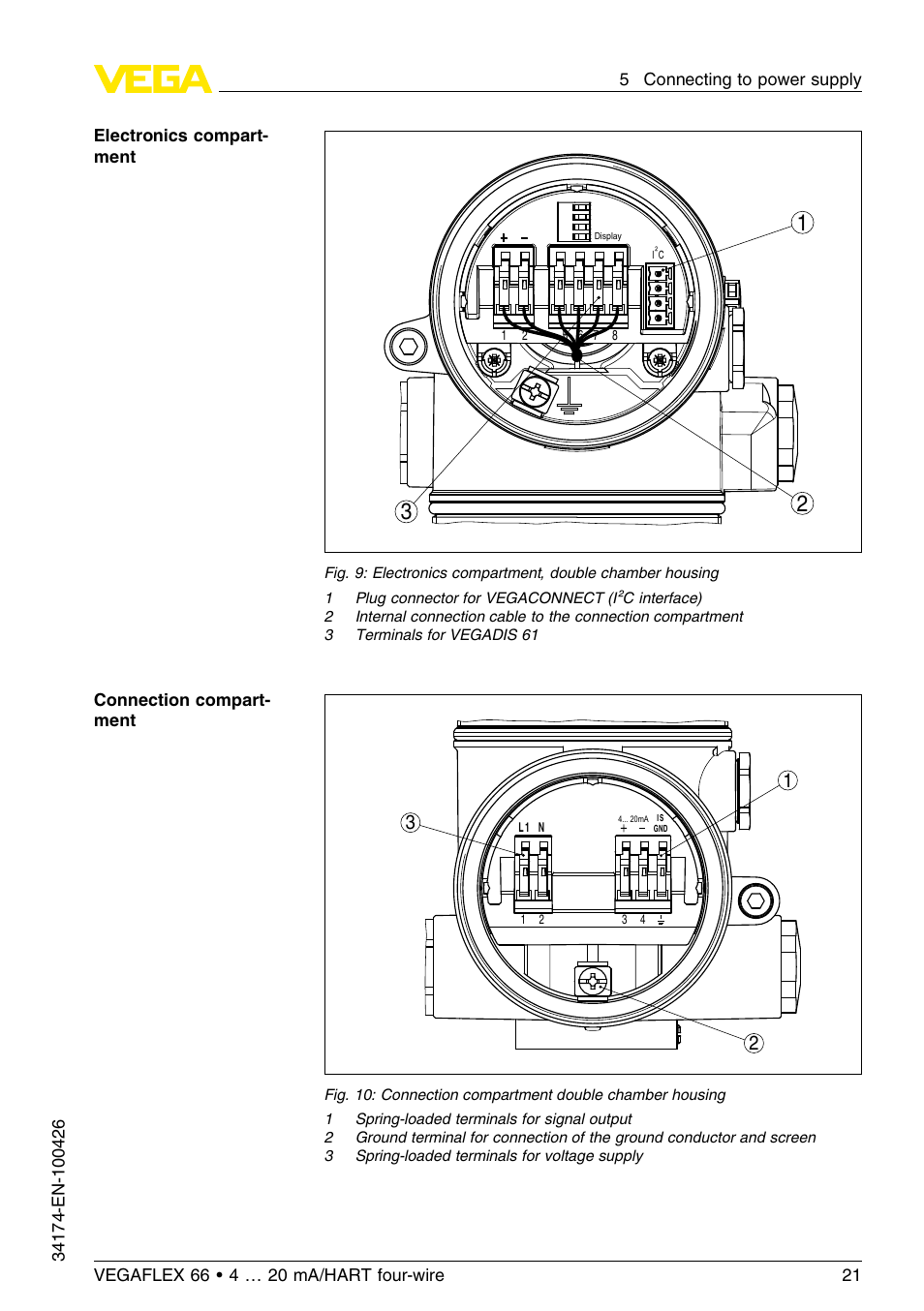 VEGA VEGAFLEX 66 (-200…+400°C) 4 … 20 mA_HART four-wire User Manual | Page 21 / 60