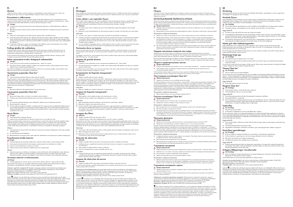 DYSON DC 24 User Manual | Page 12 / 15