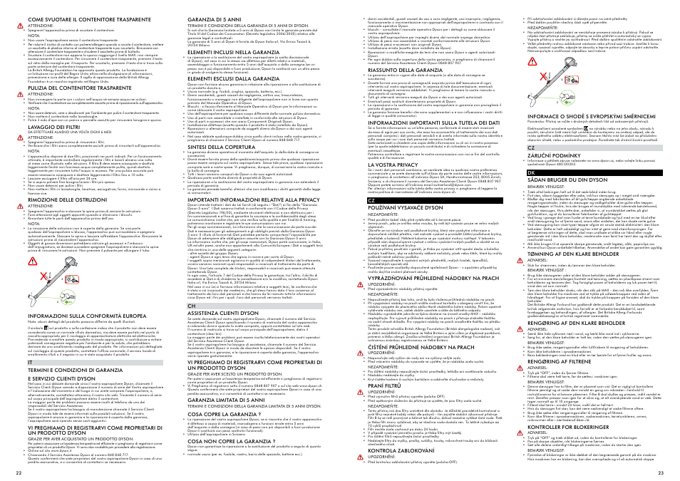 DYSON DC 26 User Manual | Page 12 / 19
