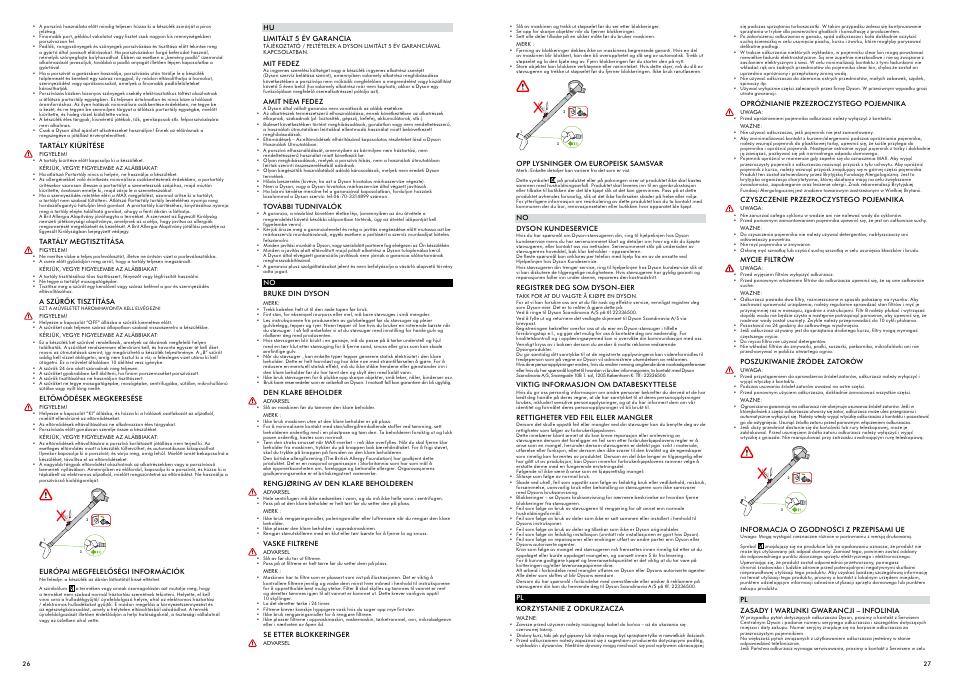 DYSON DC 26 User Manual | Page 14 / 19