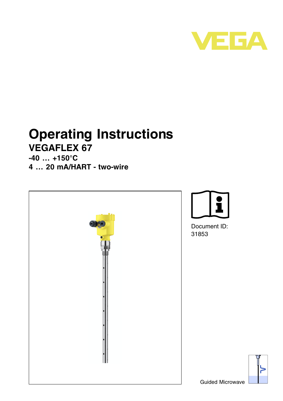 VEGA VEGAFLEX 67 (-40…+150°C) 4 … 20 mA_HART two-wire User Manual | 64 pages