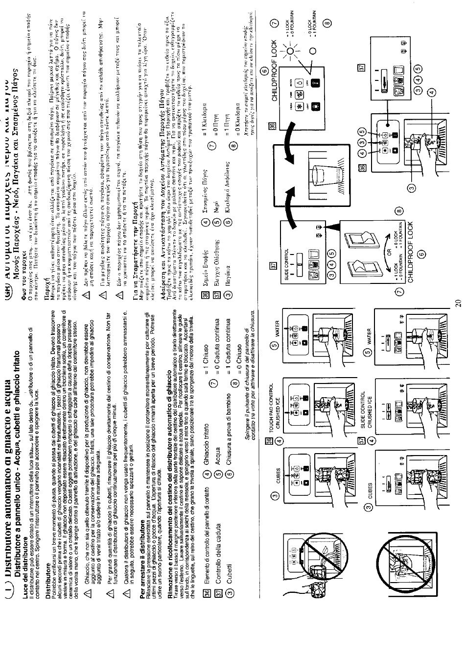 Uistriduiore automanco ai gniaccio e acqua | KELVINATOR KTRIS 245 FBW User Manual | Page 22 / 26