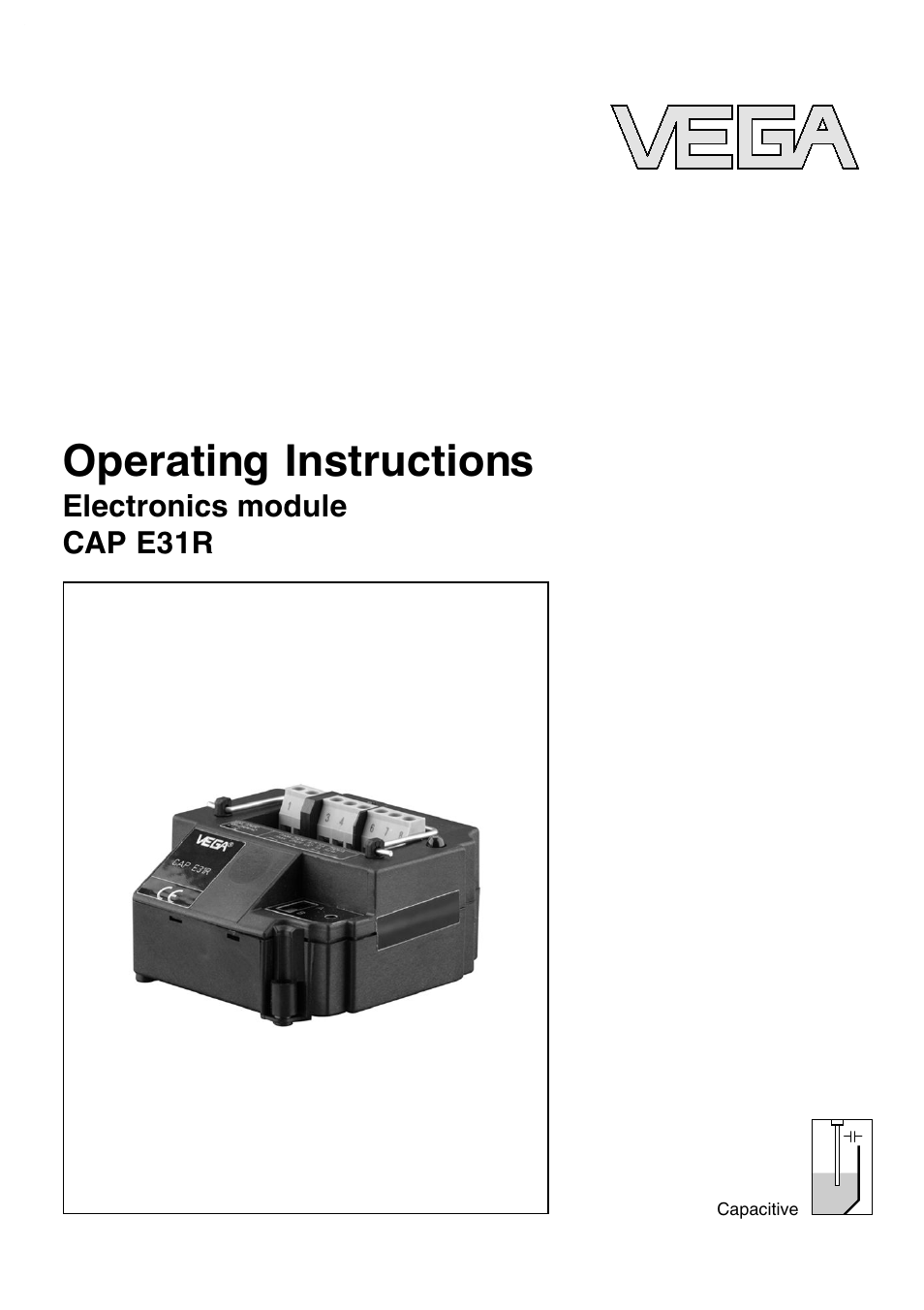 VEGA CAP E31R User Manual | 16 pages