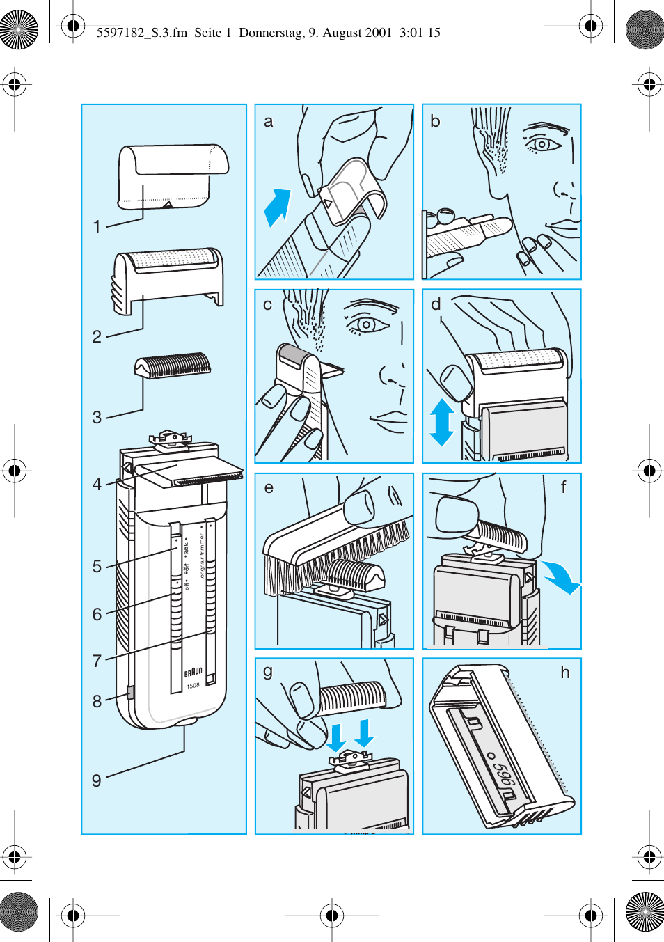 Braun 1507 User Manual | Page 3 / 52