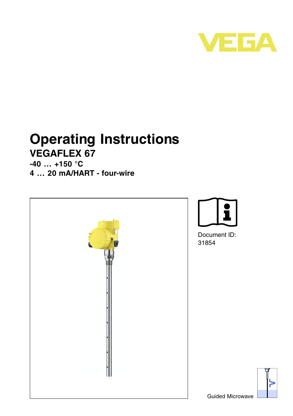 VEGA VEGAFLEX 67 (-40…+150°C) 4 … 20 mA_HART four-wire User Manual | 56 pages