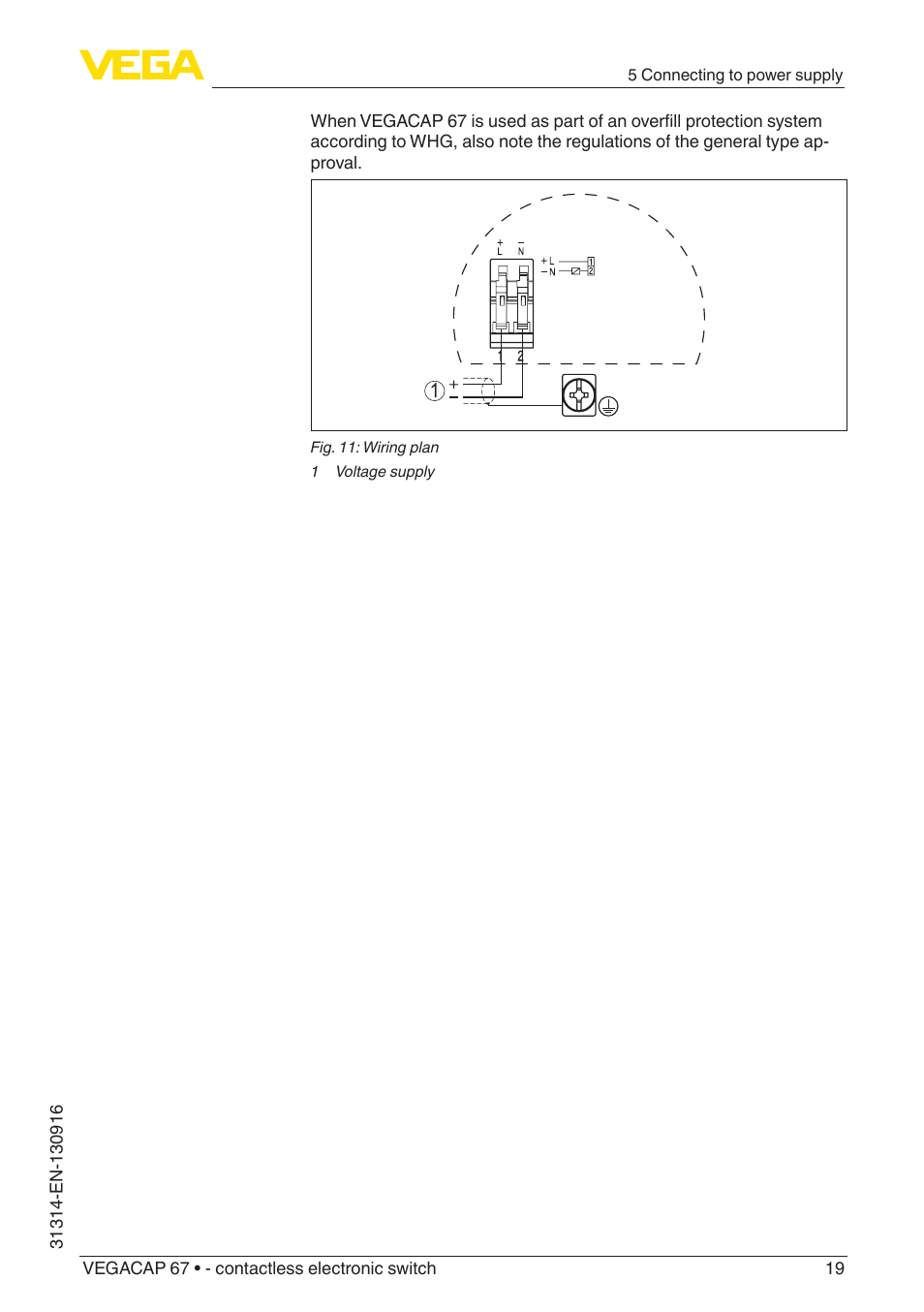 VEGA VEGACAP 67 - contactless electronic switch User Manual | Page 19 / 36