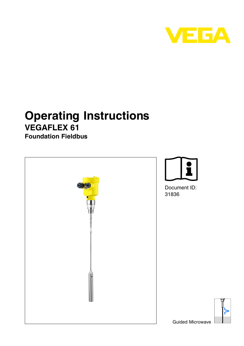 VEGA VEGAFLEX 61 Foundation Fieldbus User Manual | 64 pages