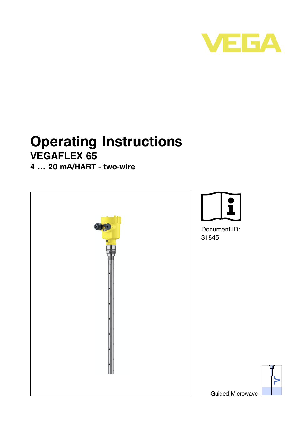 VEGA VEGAFLEX 65 4 … 20 mA_HART two-wire User Manual | 56 pages