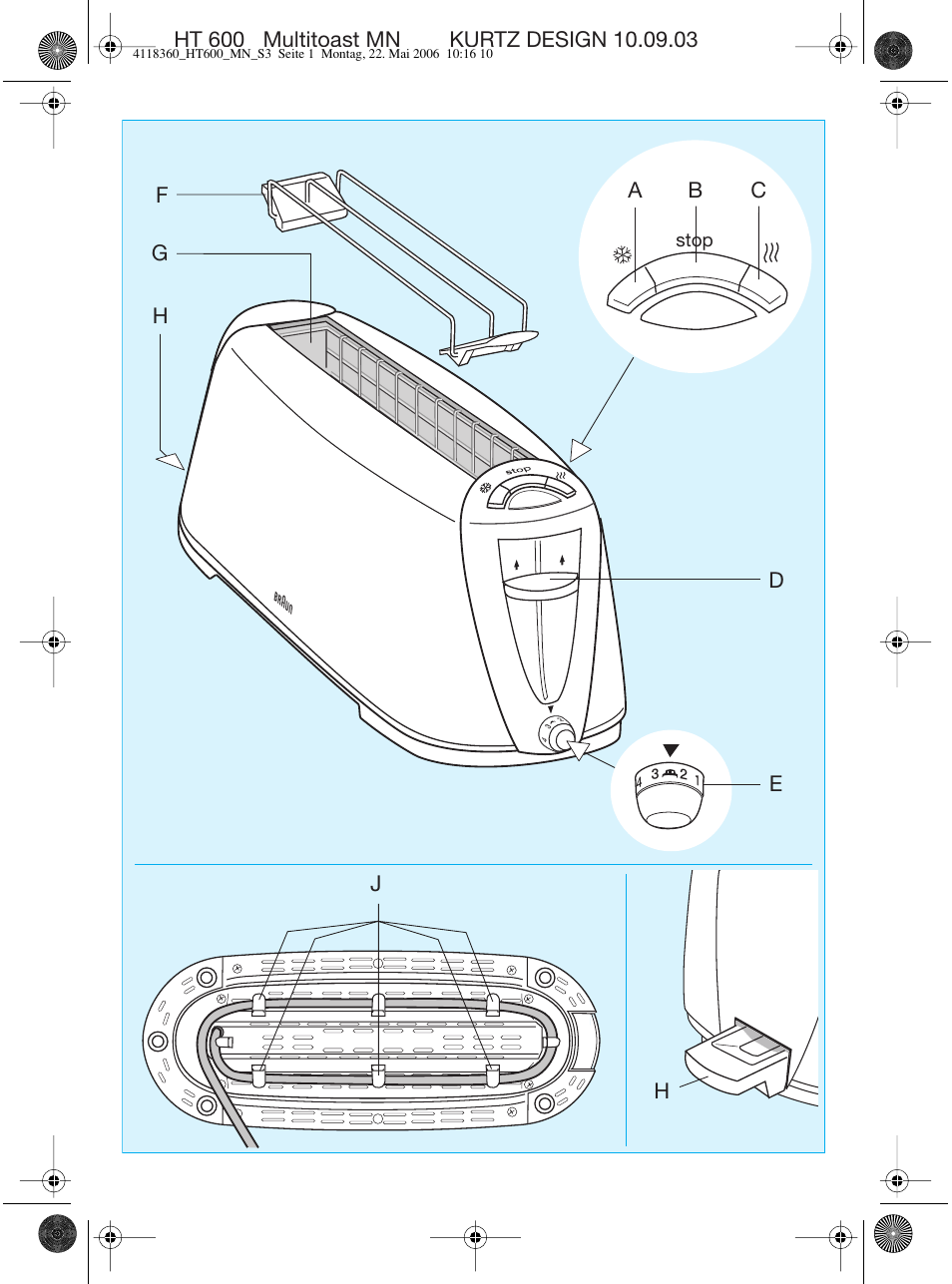 Braun HT 600 METAL LINE User Manual | Page 3 / 46