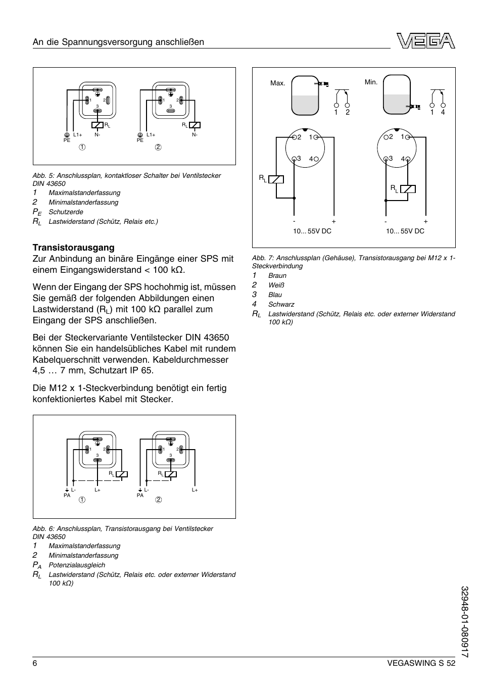 VEGA VEGASWING S 52 User Manual | Page 6 / 44