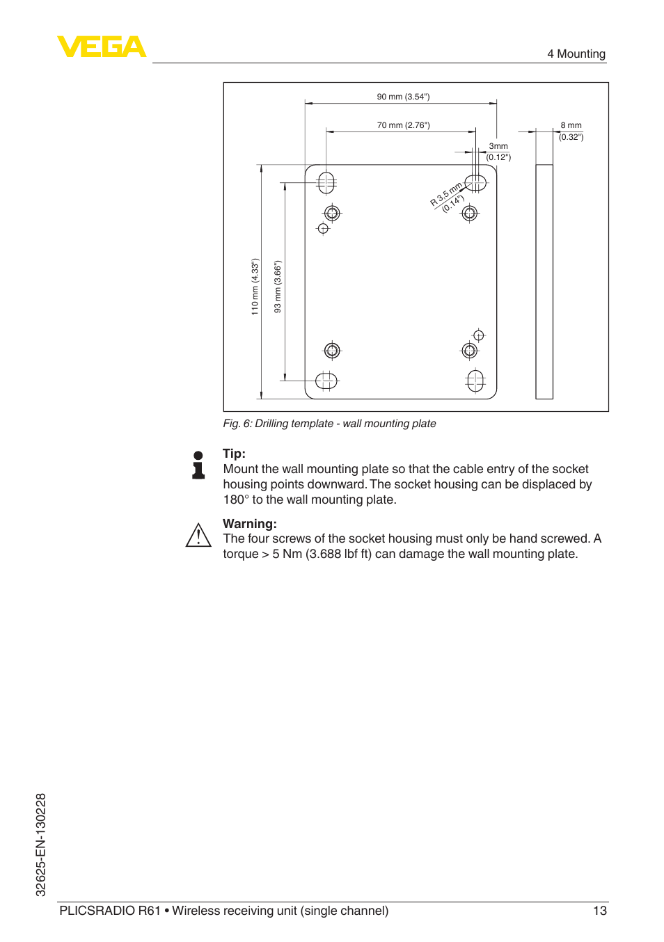 VEGA PLICSRADIO R61 Wireless receiving unit User Manual | Page 13 / 40