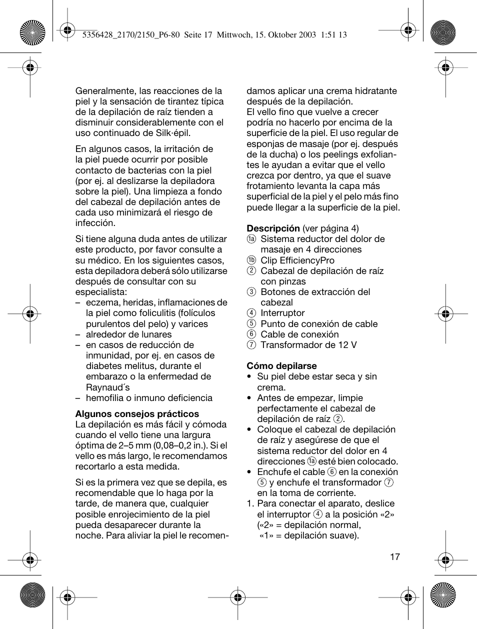 Braun TYPE 5316 User Manual | Page 16 / 76