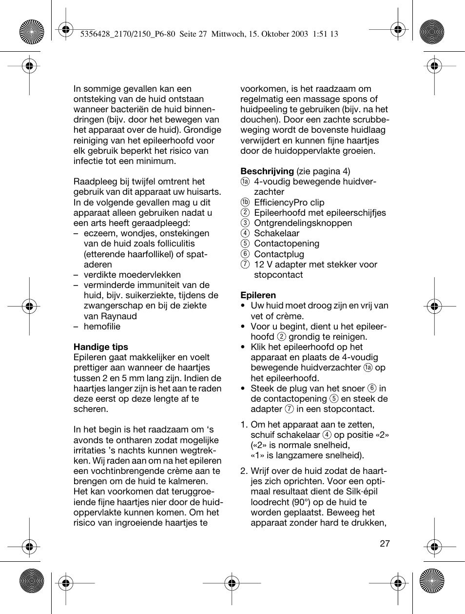 Braun TYPE 5316 User Manual | Page 26 / 76