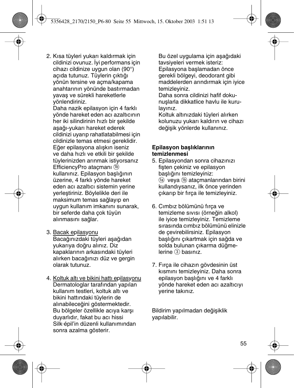 Braun TYPE 5316 User Manual | Page 54 / 76