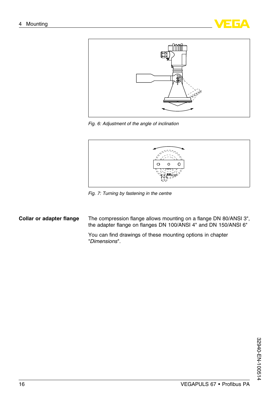 VEGA VEGAPULS 67 (≥ 2.0.0 - ≤ 3.8) Proﬁbus PA User Manual | Page 16 / 68