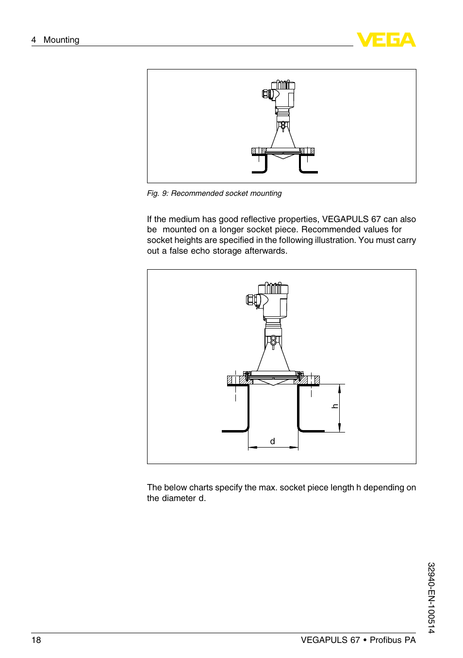 VEGA VEGAPULS 67 (≥ 2.0.0 - ≤ 3.8) Proﬁbus PA User Manual | Page 18 / 68