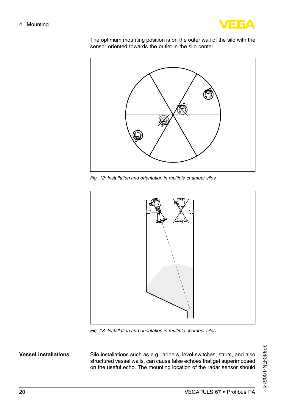 VEGA VEGAPULS 67 (≥ 2.0.0 - ≤ 3.8) Proﬁbus PA User Manual | Page 20 / 68