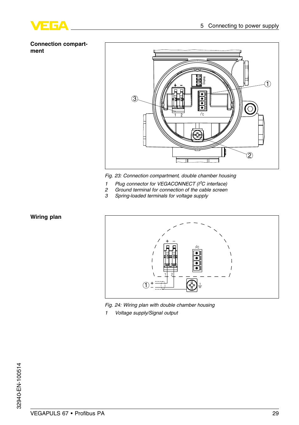 VEGA VEGAPULS 67 (≥ 2.0.0 - ≤ 3.8) Proﬁbus PA User Manual | Page 29 / 68