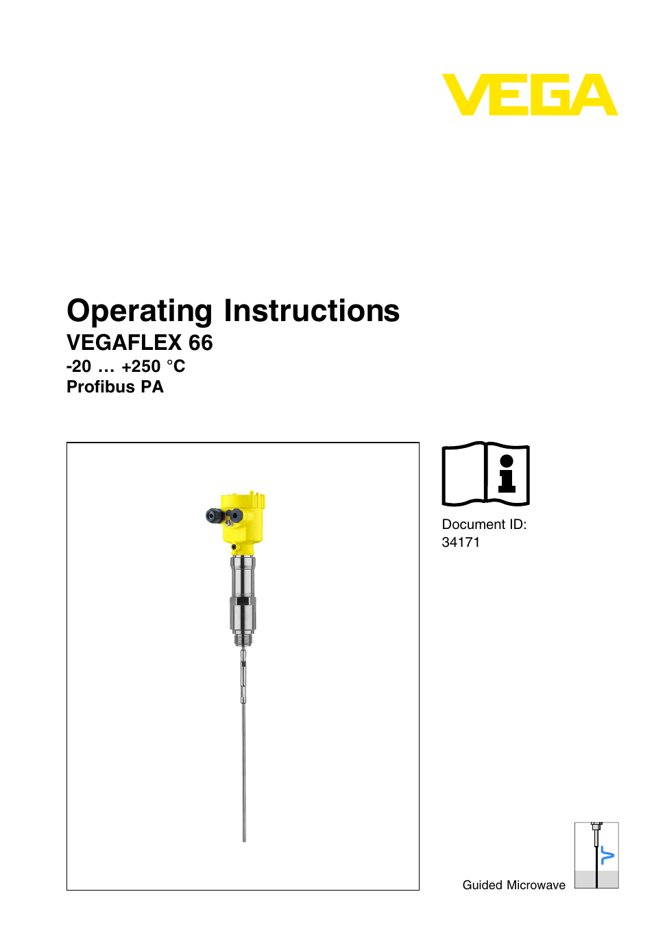 VEGA VEGAFLEX 66 (-20…+250°C) Profibus PA User Manual | 64 pages
