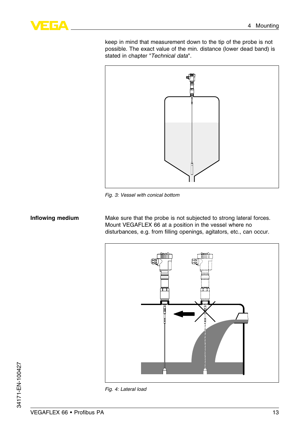 VEGA VEGAFLEX 66 (-20…+250°C) Profibus PA User Manual | Page 13 / 64
