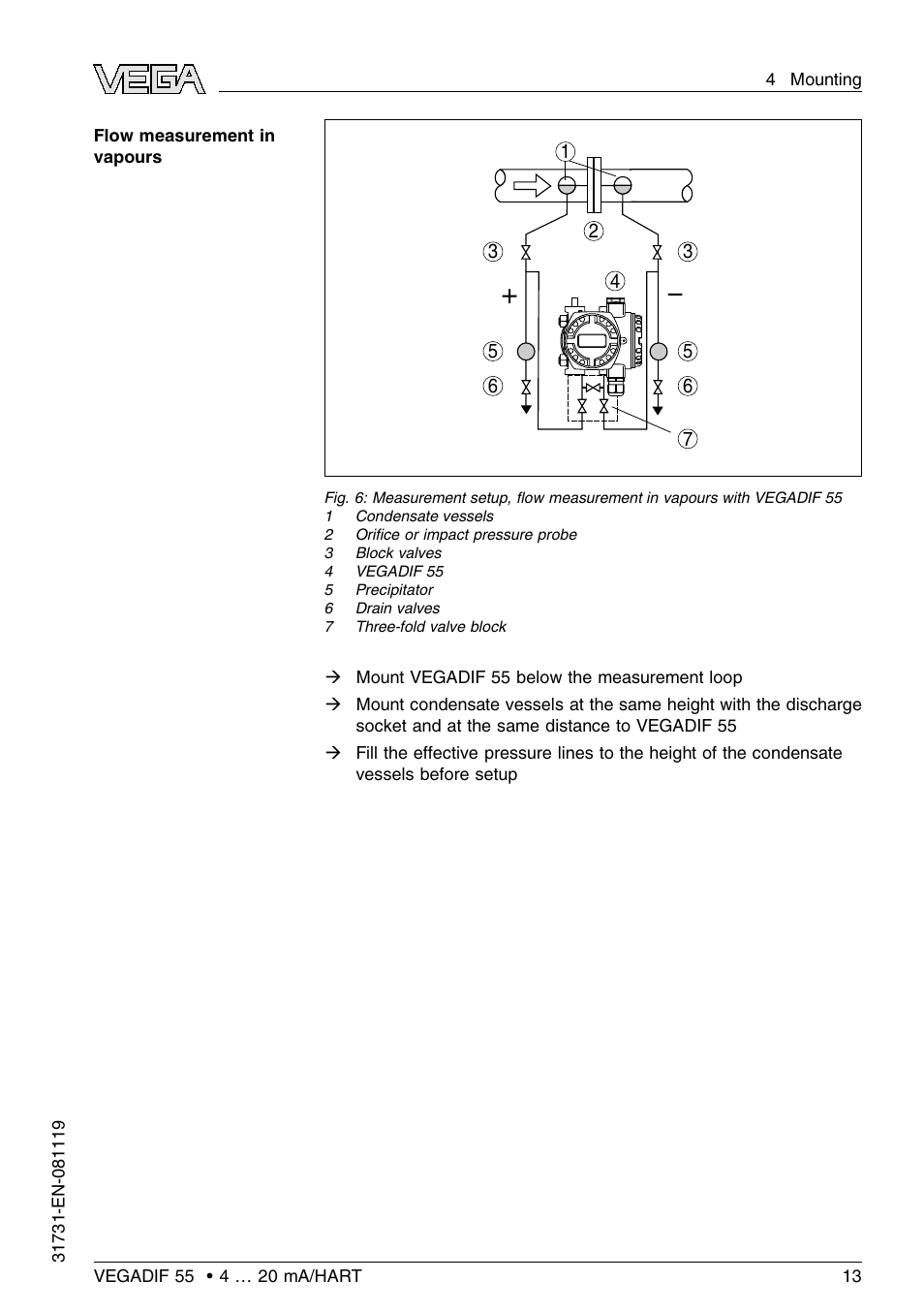 VEGA VEGADIF 55 4 … 20 mA_HART User Manual | Page 13 / 84