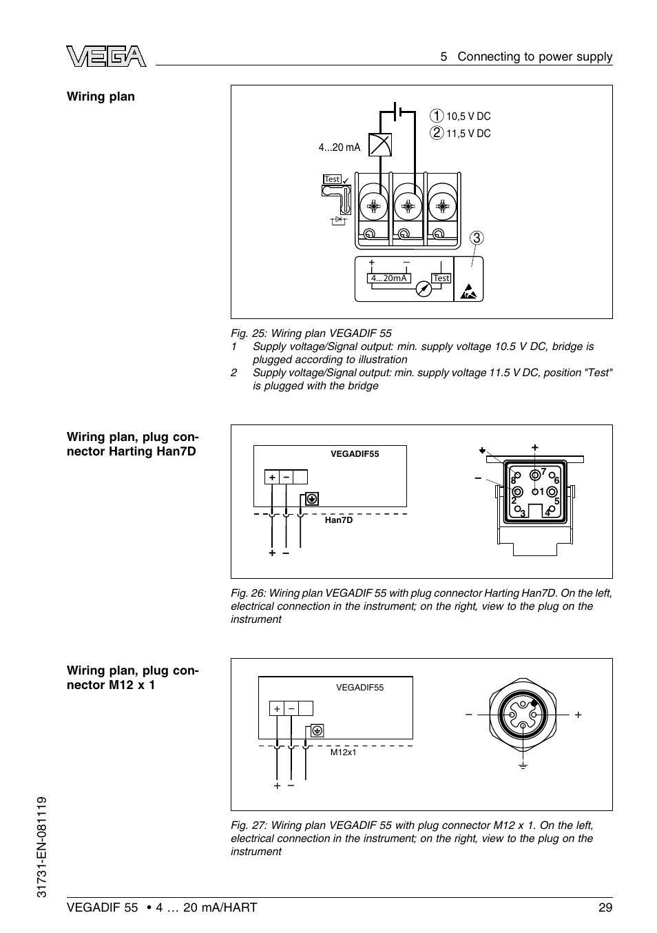 VEGA VEGADIF 55 4 … 20 mA_HART User Manual | Page 29 / 84