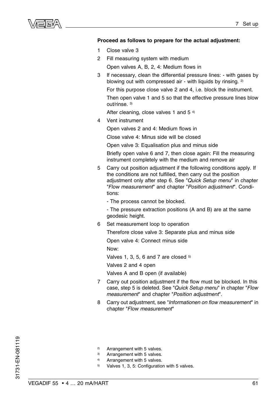VEGA VEGADIF 55 4 … 20 mA_HART User Manual | Page 61 / 84