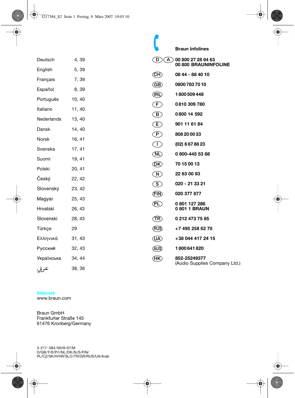 Braun WK 210 SAHARA User Manual | Page 2 / 46