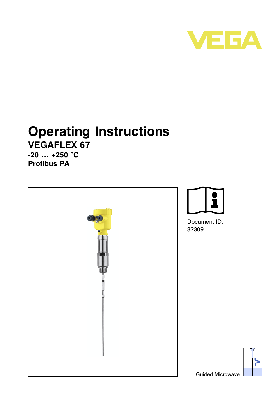 VEGA VEGAFLEX 67 (-20…+250°C) Profibus PA User Manual | 64 pages