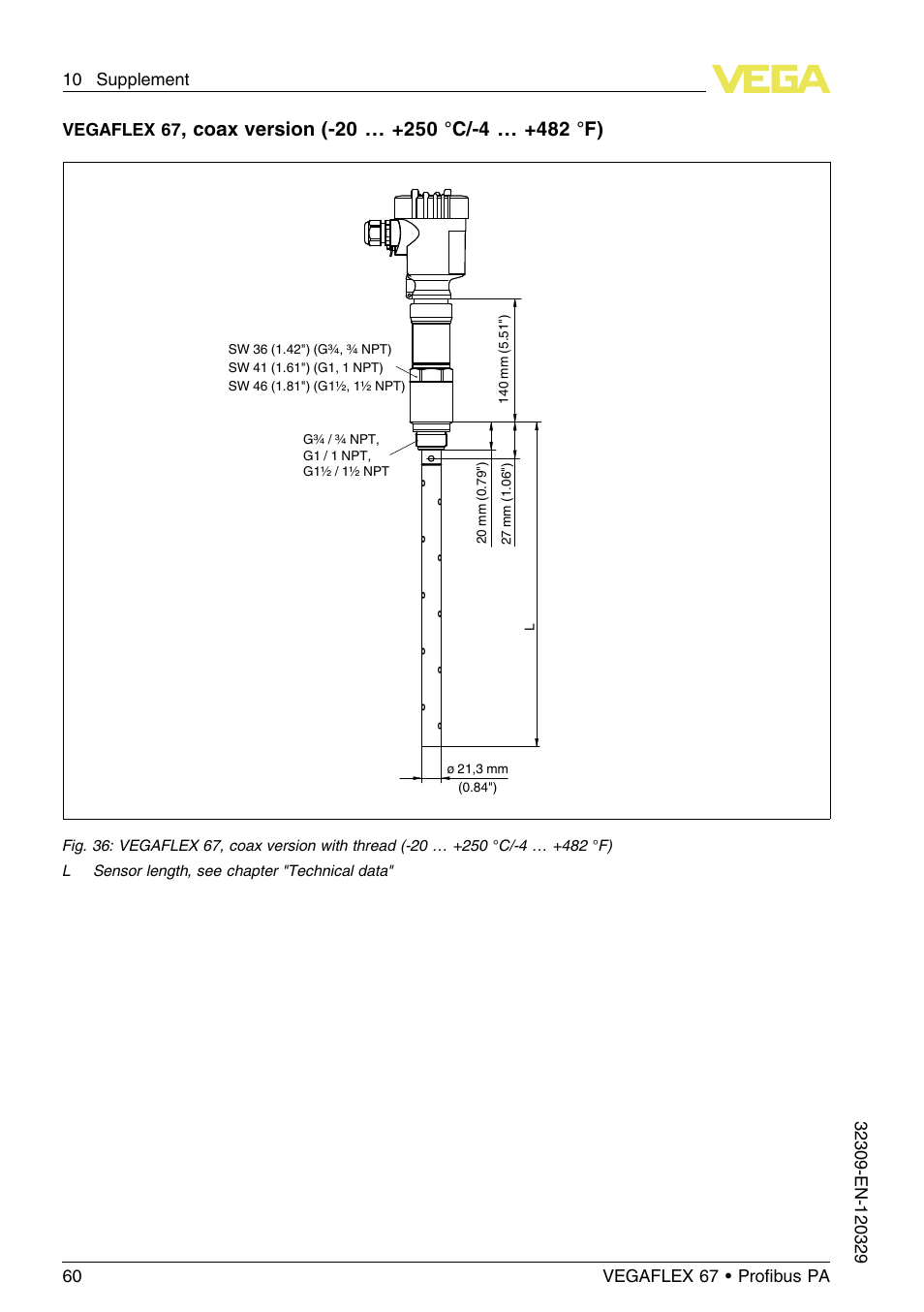 Vegaflex 67 | VEGA VEGAFLEX 67 (-20…+250°C) Profibus PA User Manual | Page 60 / 64