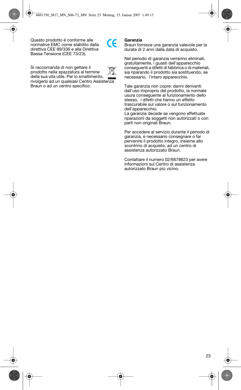 Braun SI 710 17610 PROSTYLE CONTROL User Manual | Page 23 / 70