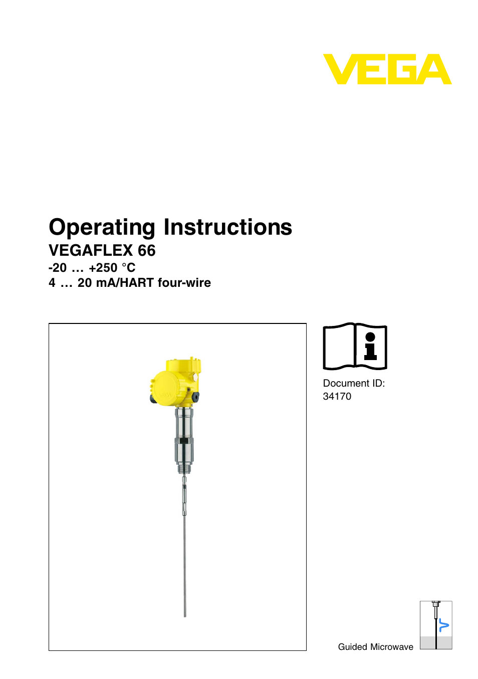 VEGA VEGAFLEX 66 (-20…+250°C) 4 … 20 mA_HART four-wire User Manual | 56 pages