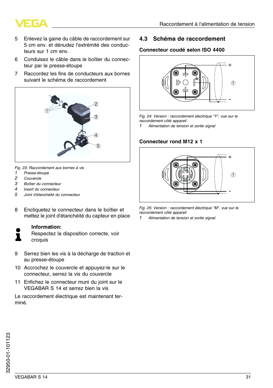 3 schéma de raccordement | VEGA VEGABAR S 14 User Manual | Page 31 / 52