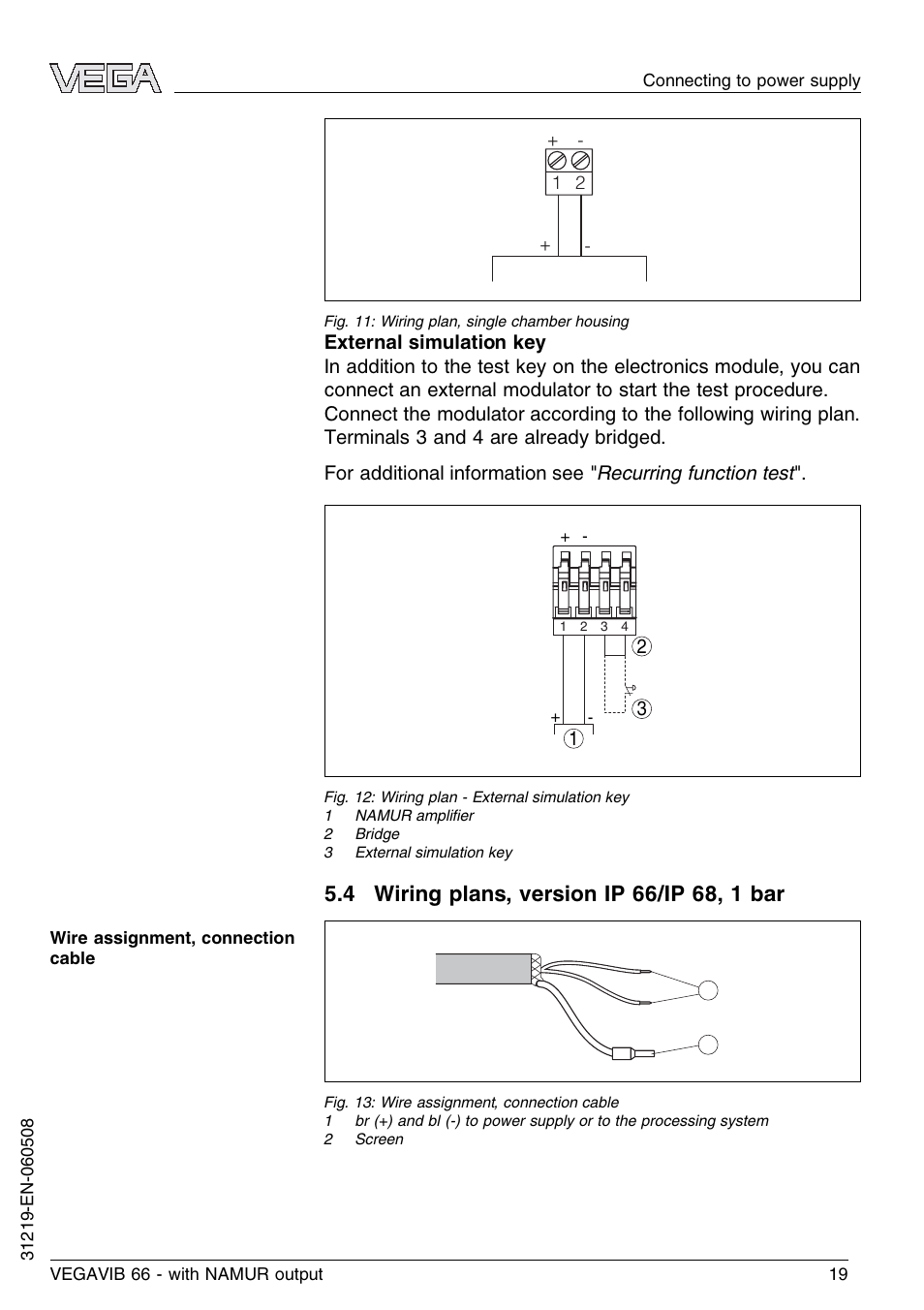 VEGA VEGAVIB 66 - NAMUR User Manual | Page 19 / 40