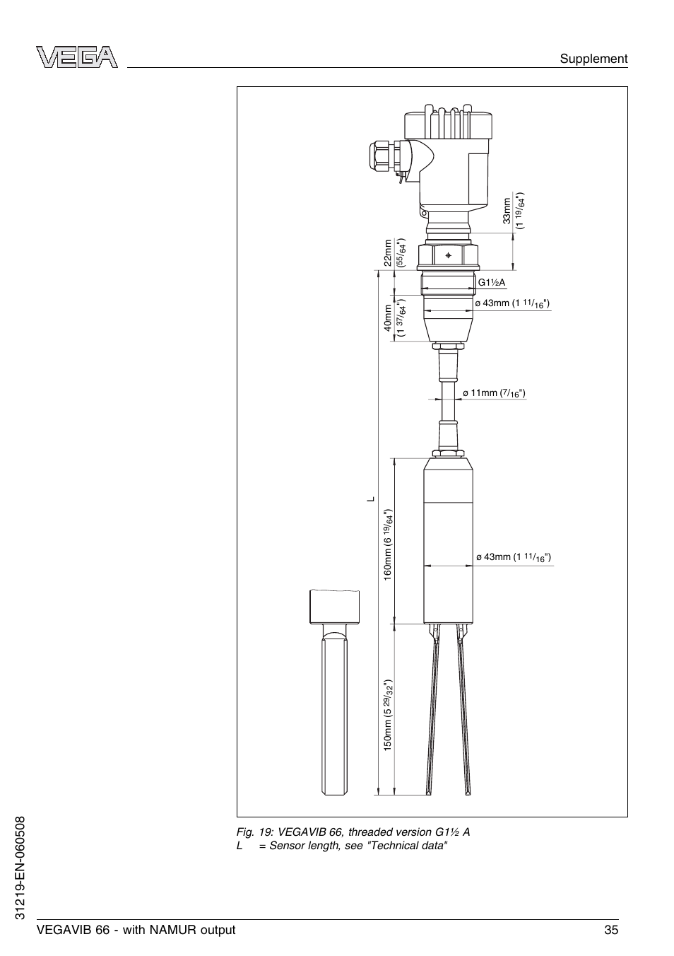 VEGA VEGAVIB 66 - NAMUR User Manual | Page 35 / 40