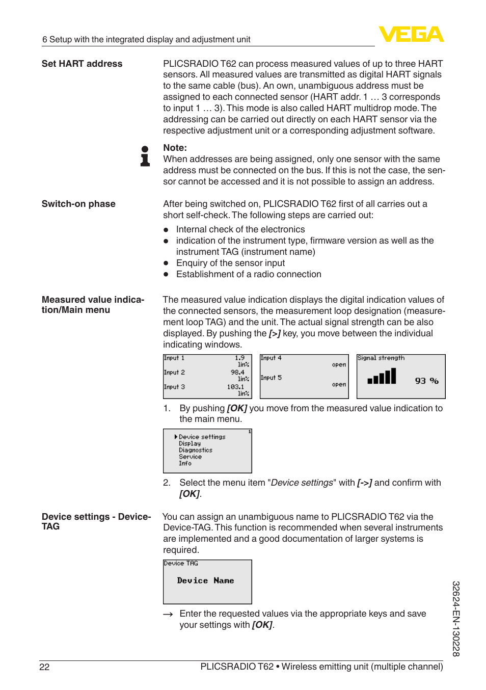 VEGA PLICSRADIO T62 Wireless emitting unit User Manual | Page 22 / 44